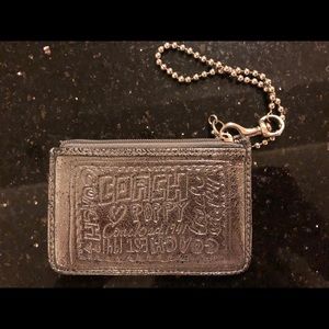 Silver coach card case